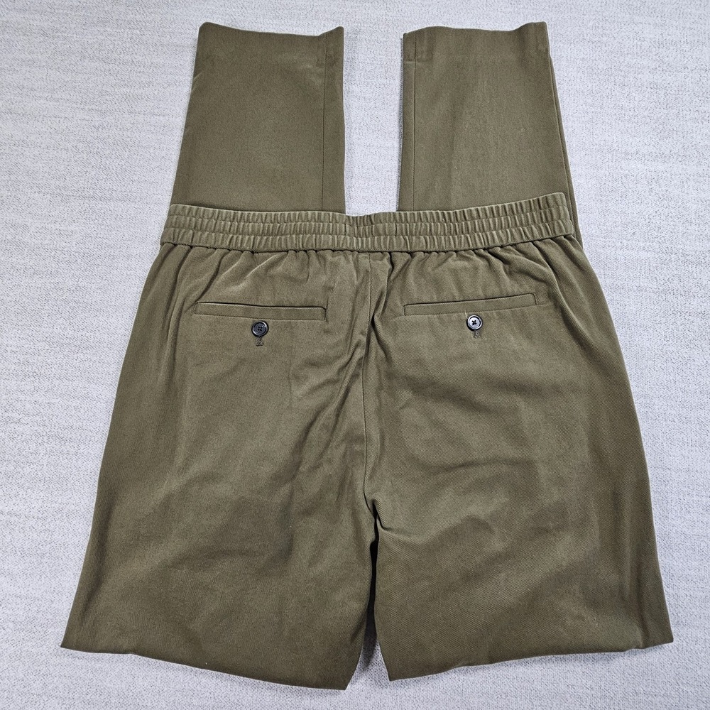 Banana Republic Men's Olive Green Slim Tapered Fit Lightweight Dress Pants - Picture 11 of 12